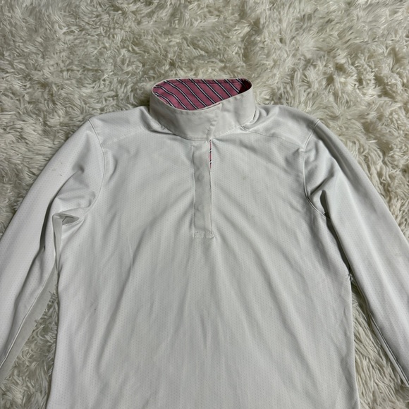 Child’s M White Beacon Hill Long Sleeve Horseback Riding Show Shirt - Picture 2 of 6
